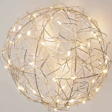 Ljusboll 15 cm silver - LED-ljuskulor - 8721037547598 - 0