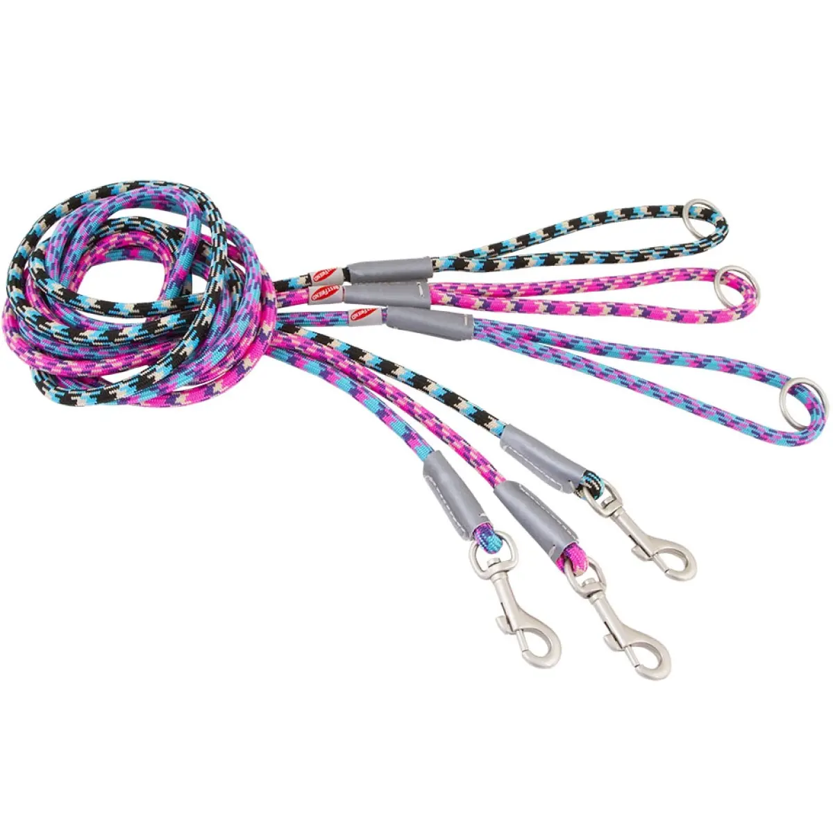 Hundesnor snorleder størrelse M 9mm x 180cm. - Halsbånd, seler og snore - 5700551142024 - 0