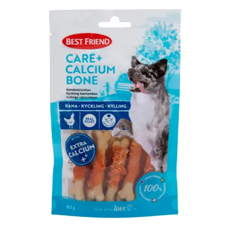 Kylling kalkun ben Best Friend Care+ 80g - Hundegodbidder og lækkerier - 5700551172533 - 0