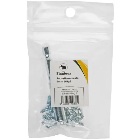 Isdorn med skruv 9mm 20st isdubbar - ATV dæk - 6438014157535 - 1
