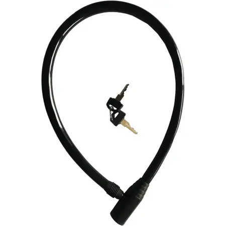 Wirelås Cavo 65cm 6mm sort - Cykellåse og klokker - 6438131048723 - 0
