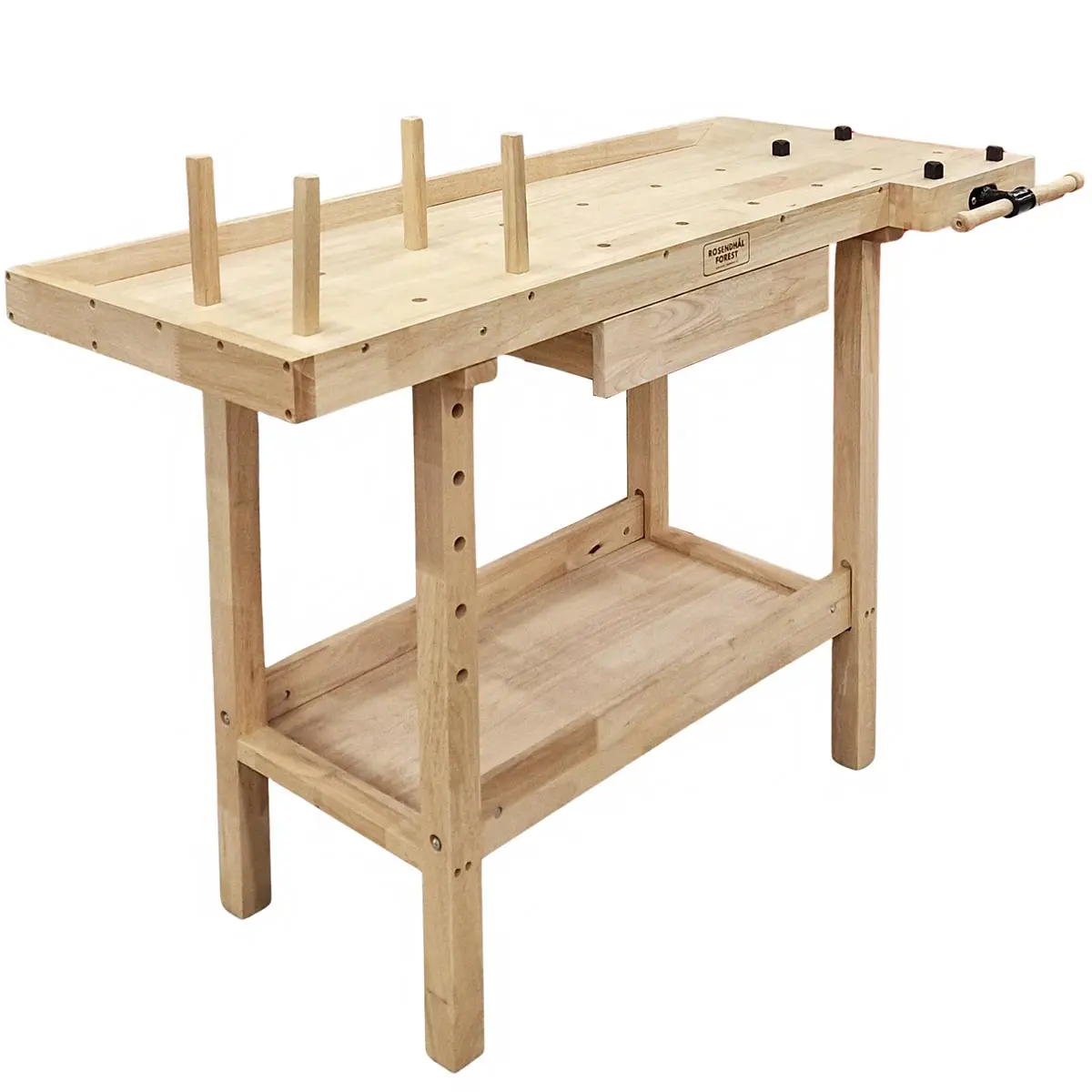 Basis bænk 126x62x84cm - Høvlemaskiner, fræsemaskiner og drejebænke - 6438471309386 - 0