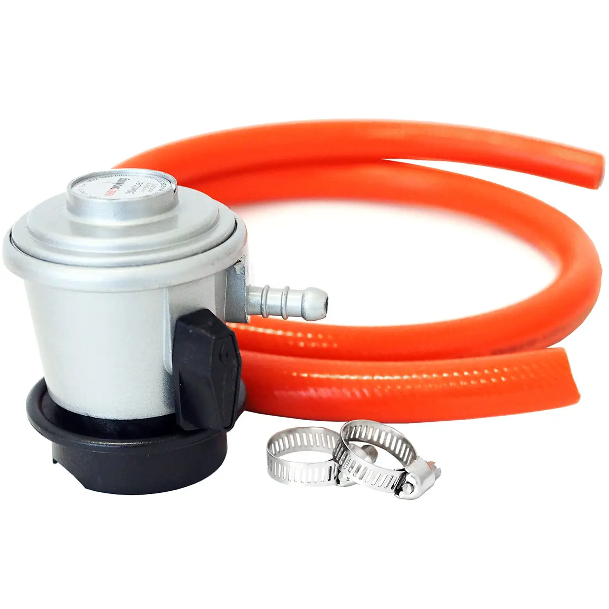 Tryckregulator lågtryck 30 mbar med 120 cm slang - Gasolslangar och regulatorer - 6430066036905 - 0