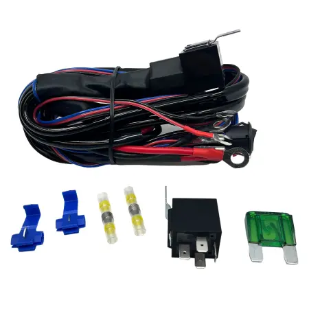 Kabelsats Pro 12V–24V för extraljus Super Captain - Kabelsatser och kontakter för extraljus - 6438255400698 - 0