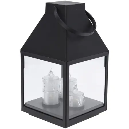 Lykta med 3 LED-ljus, 25 cm - LED lyktor - 8721037094559 - 0