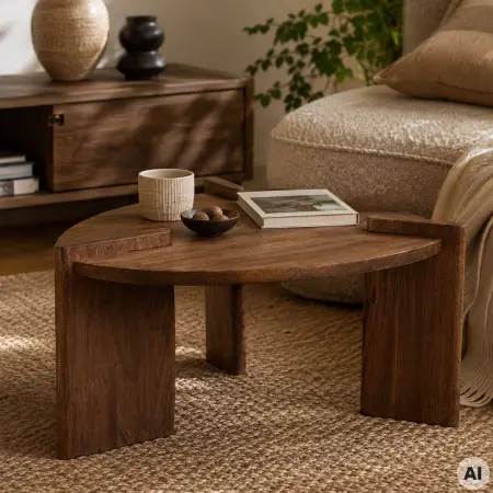 Soffbord i mangoträ 62,5 × 50,3 cm - Soffbord - 8721037835558 - 1