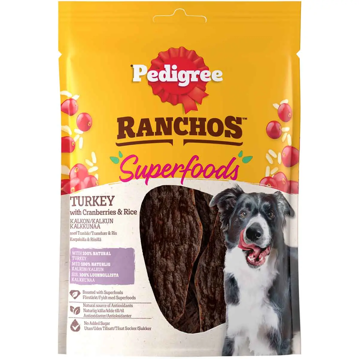 Pedigree Ranchos Superfood Kalkon 70g - Hundgodis och belöningsbitar - 4008429172298 - 0