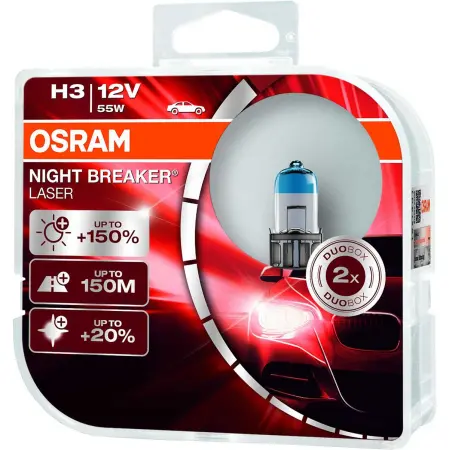 Osram Night Breaker Laser pære H3 12 - Halogen lamper - 4052899991576 - 0