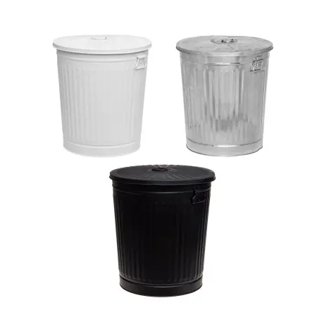 Metallhink med lock 45cm sortiment - Askbehållare och zinkhinkar - 6410413068070 - 0