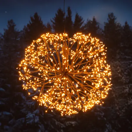Ljusboll 1080 micro-Led bärnsten - LED-ljuskulor - 6410416403458 - 0