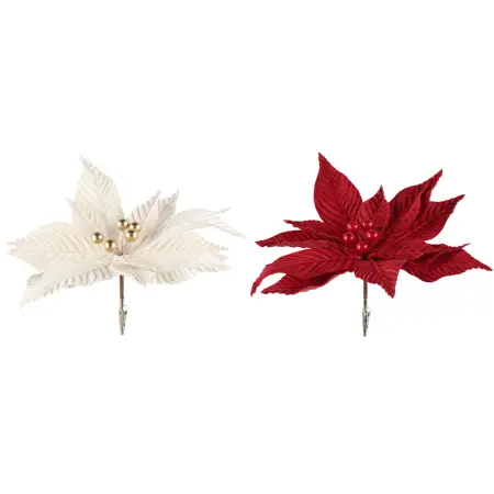 Julestjerne med clips Winteria assorteret - julepynt - 6410416576305 - 0