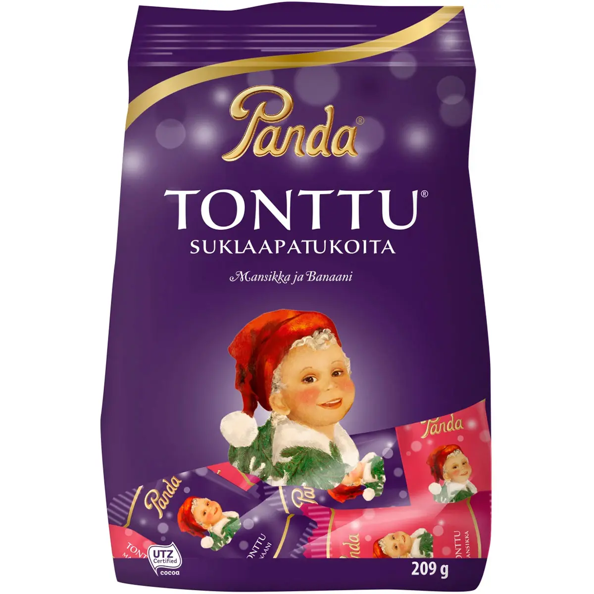 Panda Nisse Chokoladebarer 209 g - Chokoladekager og praliner - 6412500003858 - 0