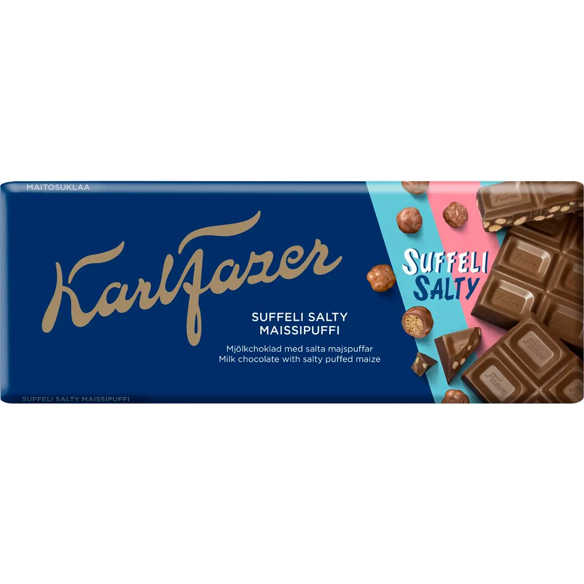 Karl Fazer Suffeli Salty Puff 160g - Slikposer - 6416453095199 - 0