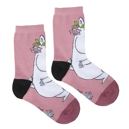 Mumin strumpor Snorkfröken ros rosa 31-34 - Strumpor och bälten - 6416844155587 - 1