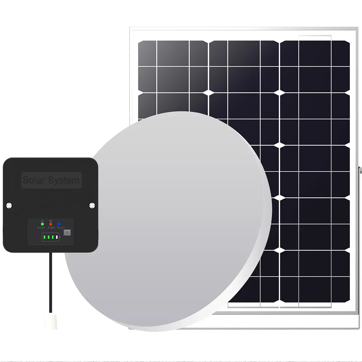 Solcellsdriven taklampa Solar Luma 2 × 600 lm - Solcellslampor - 6418536038024 - 0