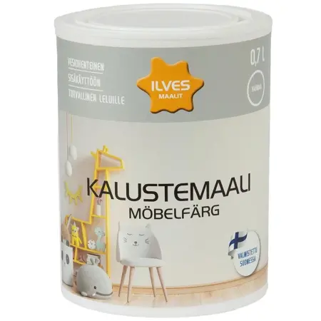 Ilves Möbelmålarfärg V40 grå 0,7L - Fasadfärger - 6430026955277 - 0