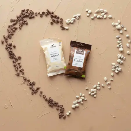 Vit chokladrussin 80g ekologisk Foodin - Delikatesser och drycker - 6430051824883 - 1