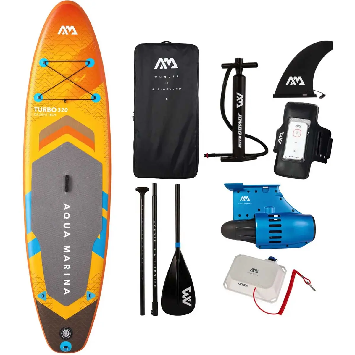 SUP-bräda med elmotor Aqua Marina AMGO 320 - SUP brädor - 6954521608747 - 0