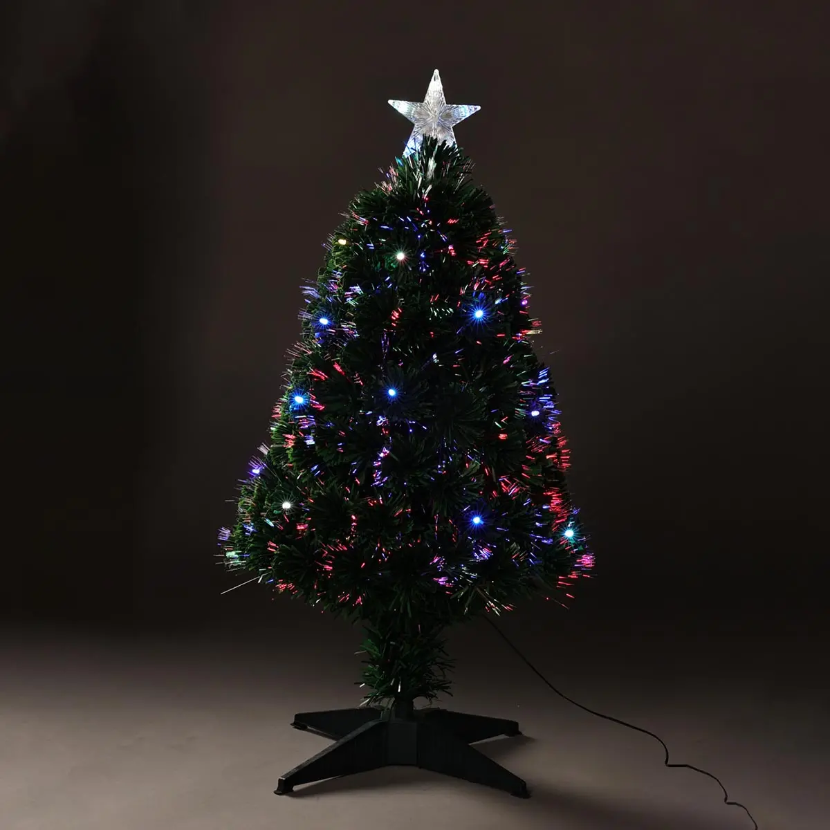 Julgran med färgbelysning 90cm fiberoptisk - Julgranar - 8721037220200 - 0