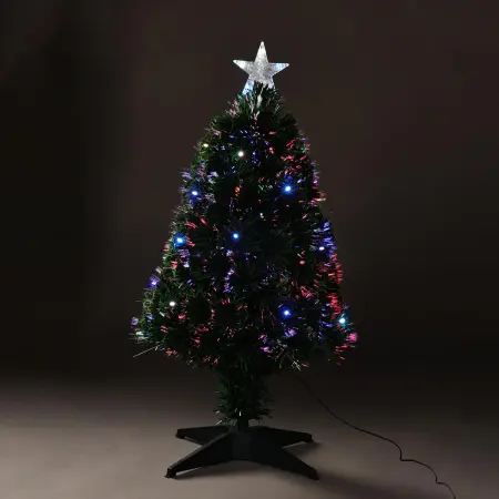 Julgran med färgbelysning 90cm fiberoptisk - Julgranar - 8721037220200 - 0