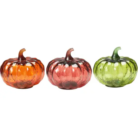 Glaspumpa med LED 13 cm assorterade färger - Ljusdekorationer för bord - 8721037634267 - 0
