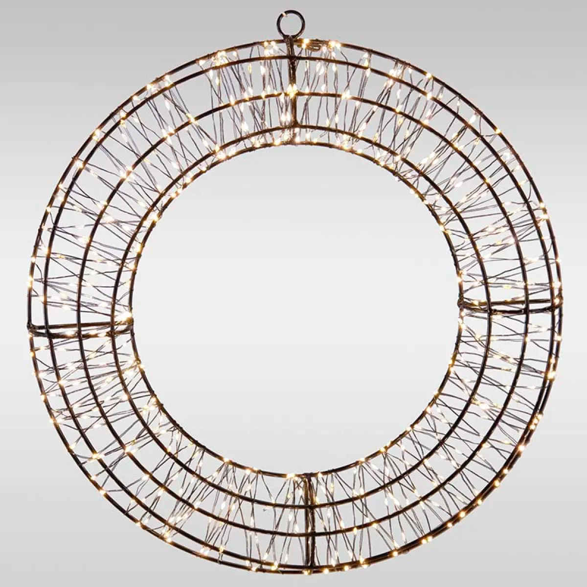 Lyskrans 480 LED 38 cm Flash varm hvid - Lys dekorationer indendørs - 8721461179907 - 0