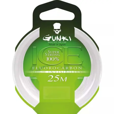 Gunki Ice Fluorocarbon line 0.64mm 25m - Trollingliner og linevægte - 3297830822903 - 0