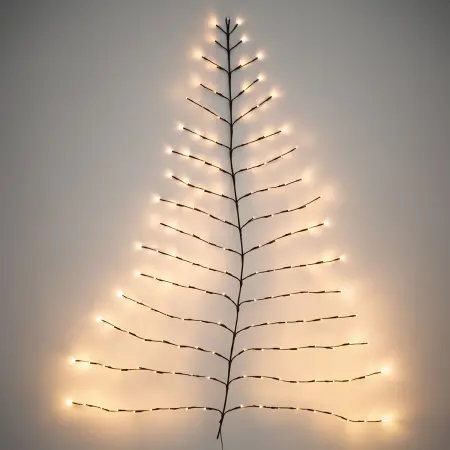 Dekorationsbelysning julgran på vägg 150 led - Dekorationsbelysning - 6410416283883 - 1