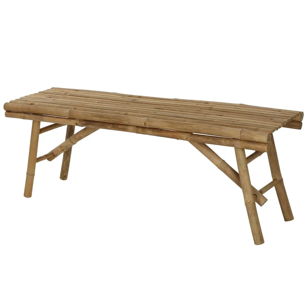 Bänk Bali Bamboo 118x38x44 cm - Trädgårdsmöbler - 8720573865951 - 0