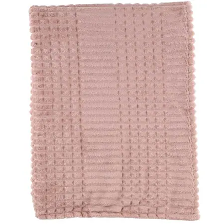 Plaid Torkku Rillet 130x170 cm blomme - Tæpper og dyner - 6410413339774 - 1