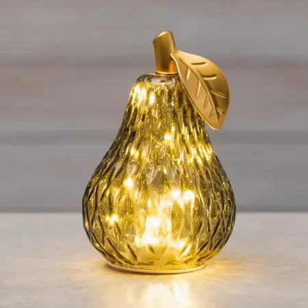 LED-päron i glas Finnlumor 18 cm grönt - Ljusdekorationer för bord - 6410416574004 - 1