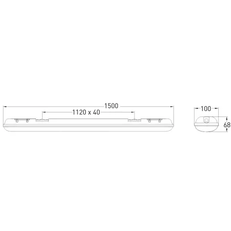 Airam FaroX 1500mm LED lysstofrørslampe - Fluorescerende lysarmaturer - 6435200289421 - 1