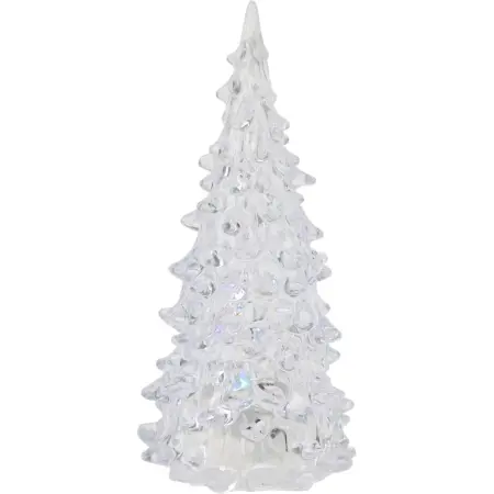 Julgran Happy X-mas led 12cm färgskiftande - Ljusdekorationer för bord - 8719987117039 - 0