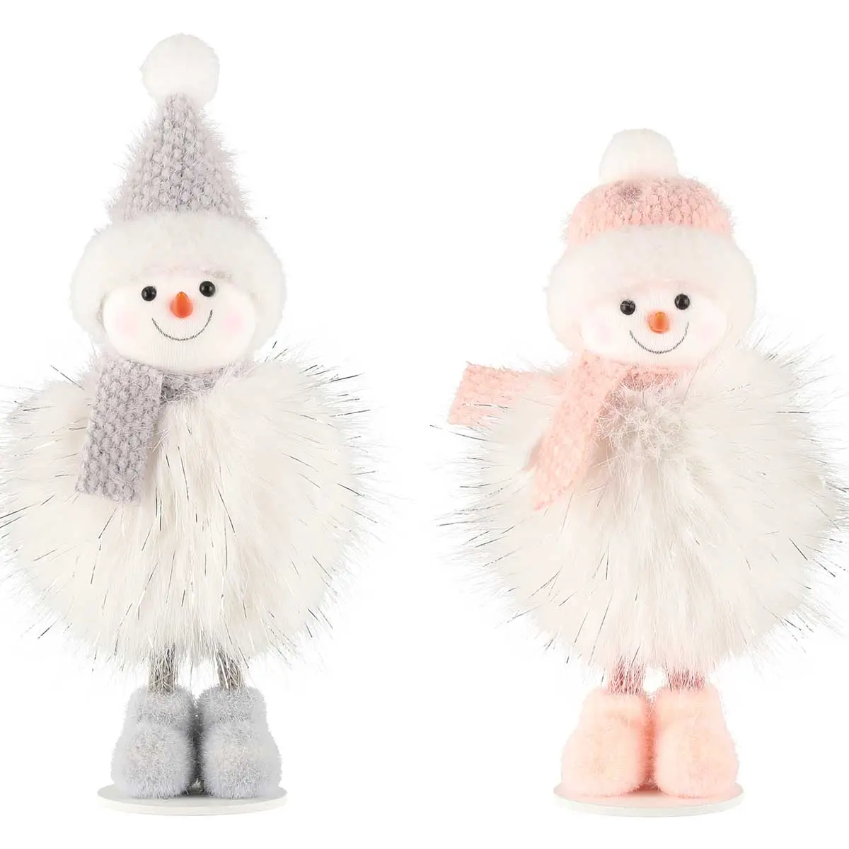 Dekorationsfigur Snögubbe 17 cm, blandade varianter - Tomtar och prydnadsdjur - 6410416572017 - 0