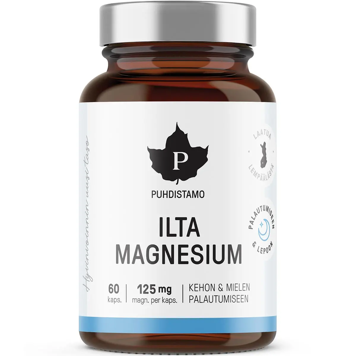 Ilta Magnesium 60 kapsler Puhdistamo - Vitaminer og pulvere - 6430039223707 - 0