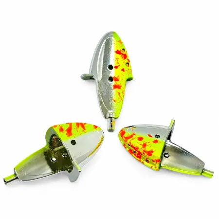Raksipää JP2 krom 026 gul sprøjt - Laksemad og ørredlokkemad - 6430045576316 - 0