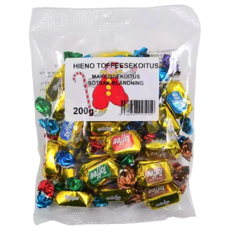 Toffeesblandning godispåse 200g - Godispåsar - 6438448005150 - 0