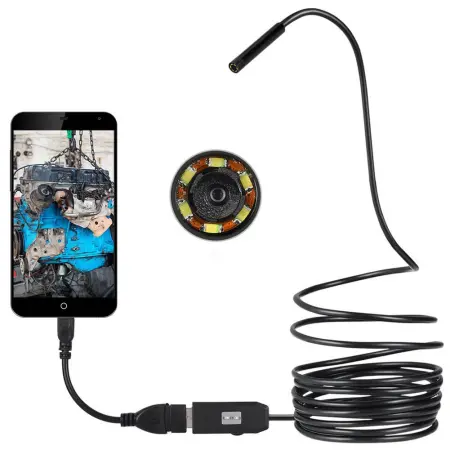 Kamera till telefon med 5m kabel - Inspektionskameror - 6438471012088 - 0