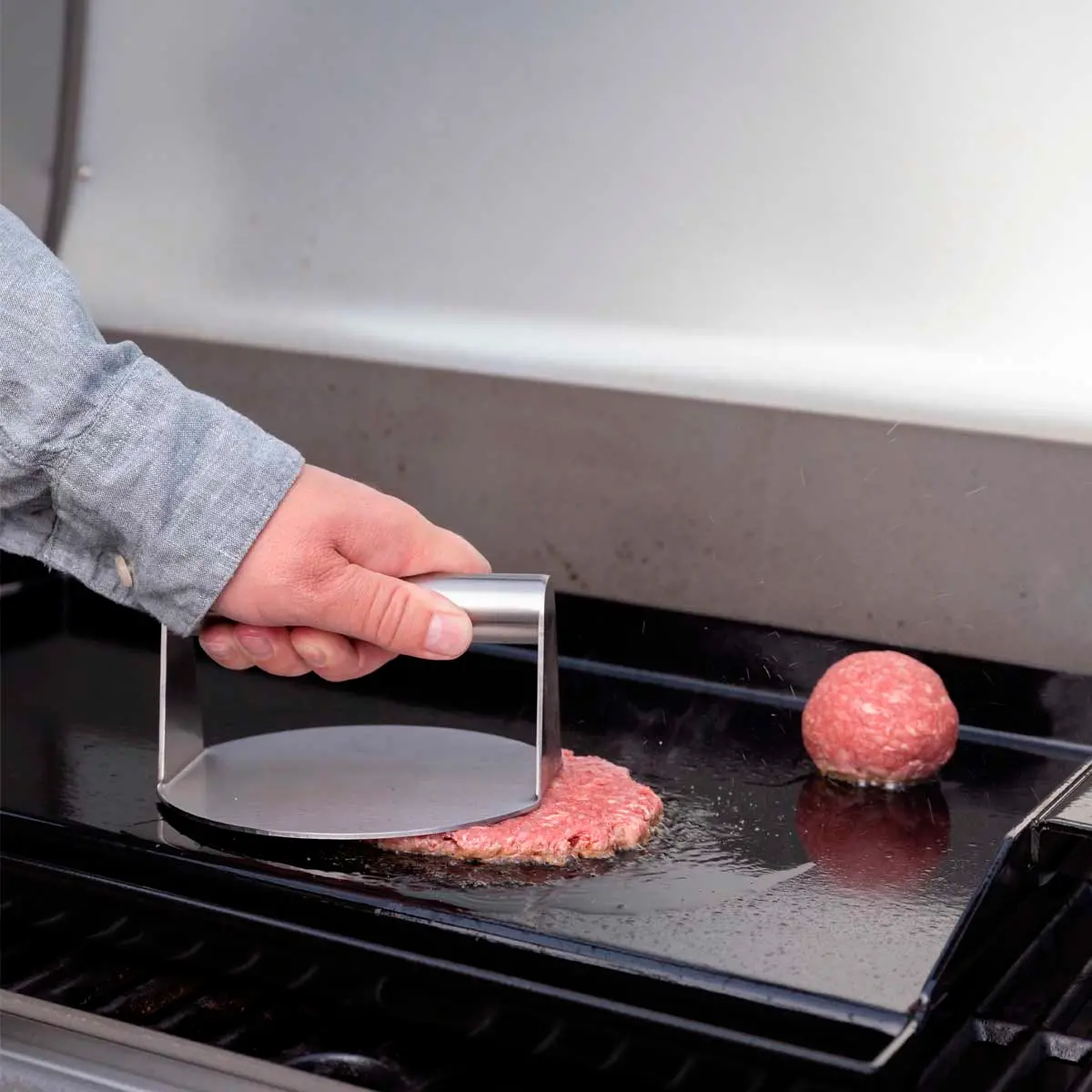 Stekgrill + Grillvikt Mustang Gri - Grillredskap - 6438471350845 - 0