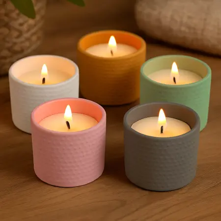 Tuoksukynttel Summer Mood 7,5x7cm assortiment - Doftljus - 8721037421379 - 1
