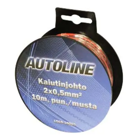Högtalarkabel 2x0,50mm2 10m röd svart - Högtalarkablar och strömkablar - 6438255190032 - 0