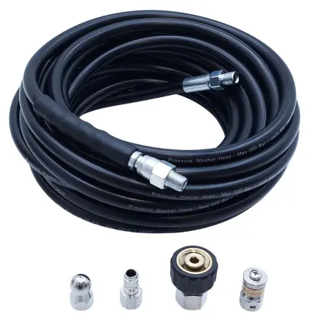 Trykrenser slange 10m + adapter - Højtryksvaskeslanger og pistoler - 6438471292954 - 0