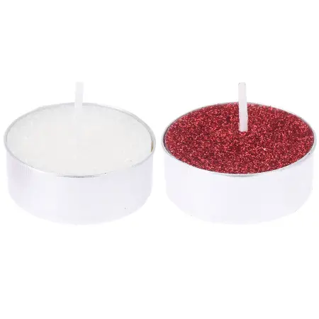 Värmeljus Glitter 8st sortiment - Värmeljus - 8719987242816 - 0