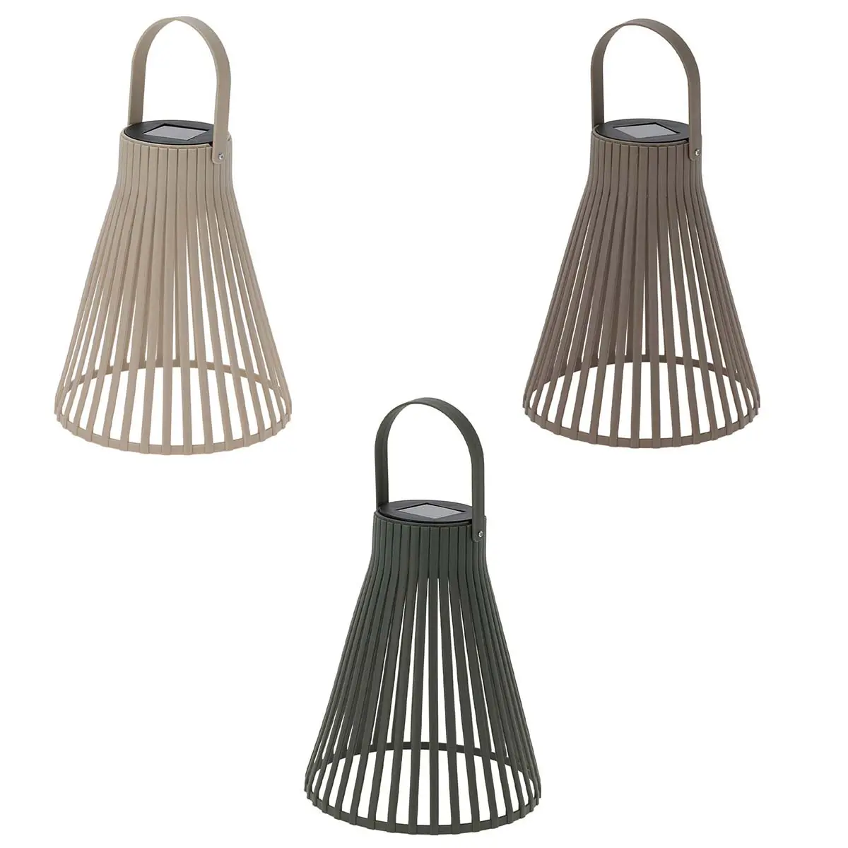 Solcellslykta Stripes 14 cm sortiment - Solcellslampor - 8721037333450 - 0