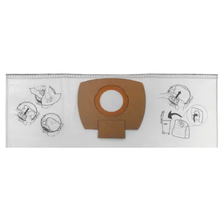 Makita dammsugarens dammpåse 10L 5st - Dammsugarfilter, dammsugarpåsar och tillbehör - 088381703550 - 0