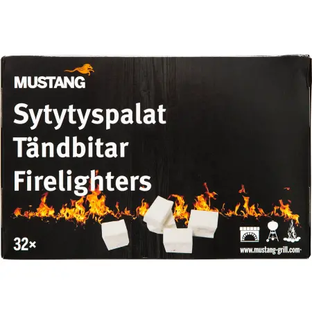 Tändstycke Mustang vit - Tändhjälp och eldningsoljor - 6410411826672 - 0