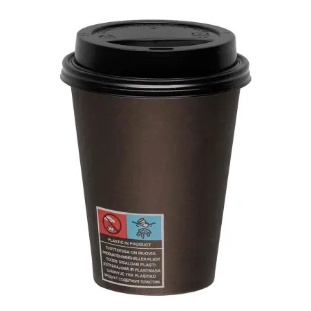 Take Away krus og låg 20 stk 350 ml - engangsbestik og servietter - 6410416111520 - 0