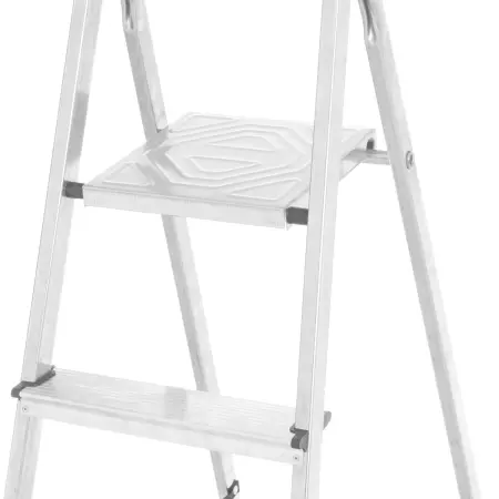 Aluminiumsstige med 5 trin - Trinskamler og A-stige - 6410416154633 - 1