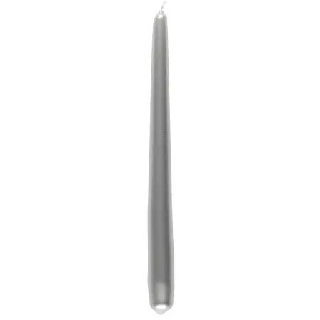 Antiik stearinlys metal sølv 24cm -  - 6410416294261 - 0