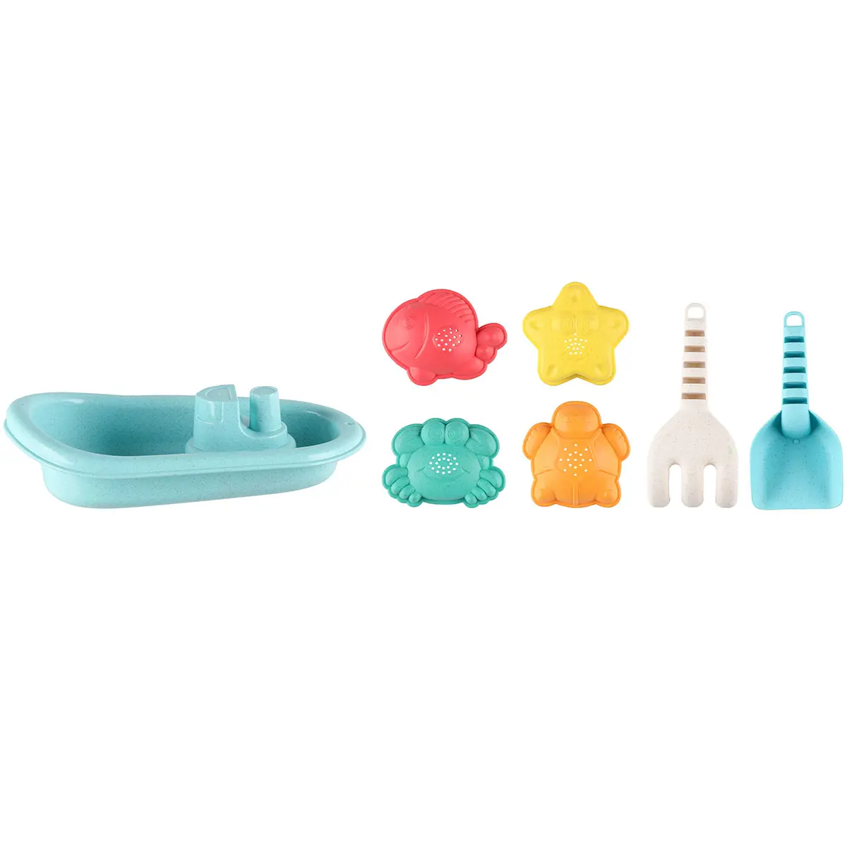 Sandleksaksbåt 4-delars set - Sandlådor och sandleksaker - 6410416434964 - 0